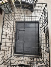 Petmate 24" X "17 X 19" Dog Crate DOG CAGE With TRAY and Handle two doors