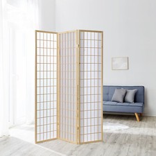 Paravento divisorio legno divisorio spagnolo parete privacy 3 pezzi Shoji Homestyle4u