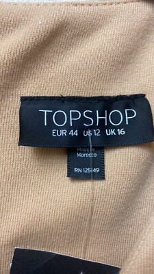 Topshop womans Dress Size 12 light brown NWT | eBay