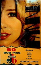 Jaybee Bobby Pins 1970s On Card 60 Pack