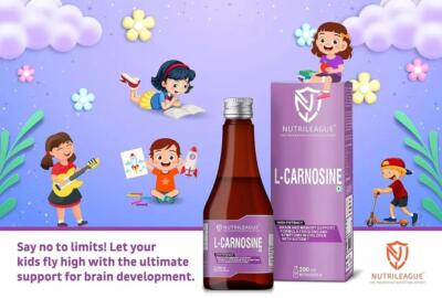 l-carnitine vs l-carnosine Nutrileague L- Carnosine Syrup (200ml) Brain & Memory Support for Children 5-AMINO-1MQ, High-purity, 50mg/capsule, Research BUNDLE Select Pack::60 Capsules