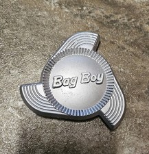 Vintage Bag Boy Wheel Logo Emblem Golf Caddy Cart