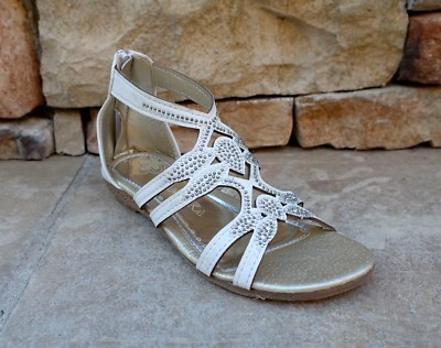 New Girl's Rhinestone Gladiator Sandals Fashion Casual Shoes--CR03 - Main Image