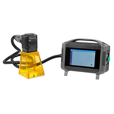 US SFX 20W Uesd Portable Handheld Laser Marking Plug-in Engraver Mark Logo Text