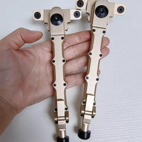 7.5 - 9" Adjustable Matte Hunting Rifle Bipod Lightweight for M-lock/Keymd Rail - Picture 4 of 24