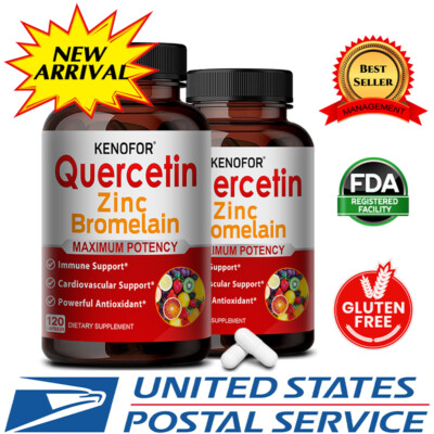 Kenofor Quercetin with Bromelain and Zinc Capules -Energy Boost & Immune Support