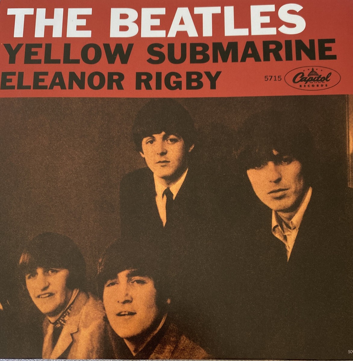 ビートルズ　イエロー・サブマリン　エリナー・リグビー Beatles 45 Yellow Submarine / Eleanor Rigby NEW reissue