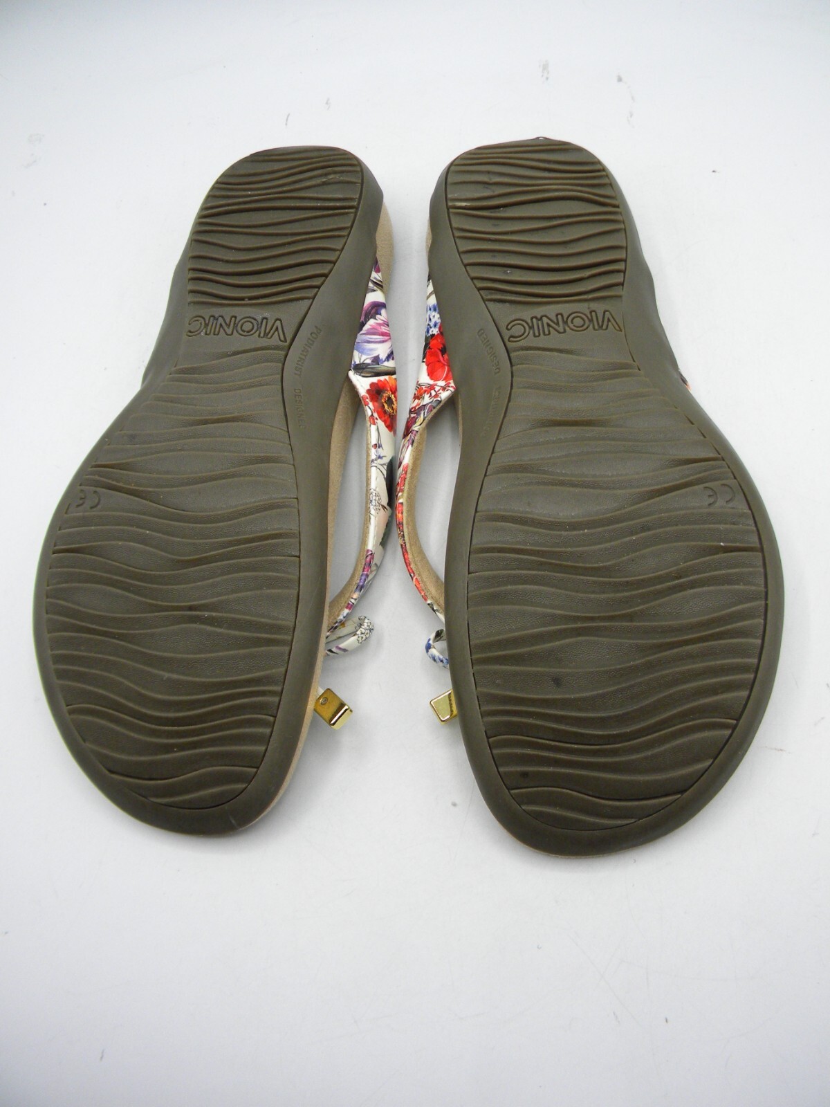 VIONIC Bella Multicolor Leather Slide Flat Thong … - image 9