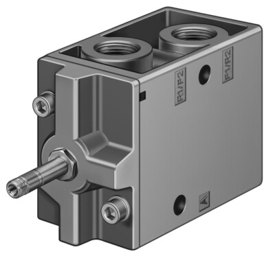 Festo Magnetventil MFH-3-1/2  - 9857 + Magnetspule MSFG-24/42-50/60-OD  - 34411