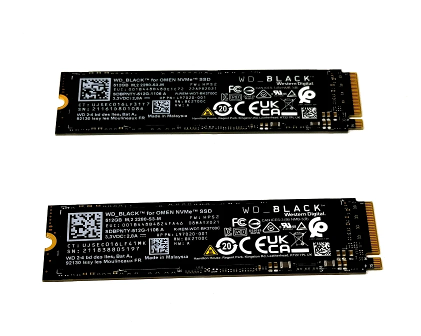 HP OEM Western Digital WD Black OMEN NVMe SSD 512GB M.2 2280-S3   L97020-001 - Image 2 of 2