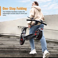 SISIGAD Fold electric scooter 500w Motor Double Brake Dual Shock Absorption 10in