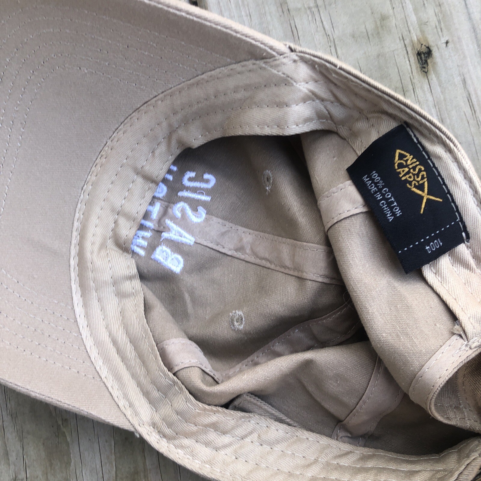 Basic Witch Embroidered tan Strapback Baseball Ha… - image 5