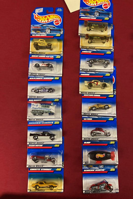 HOT WHEELS 1999 Mainlines - Lot Of 38 (33 Different)  Blister Packs
