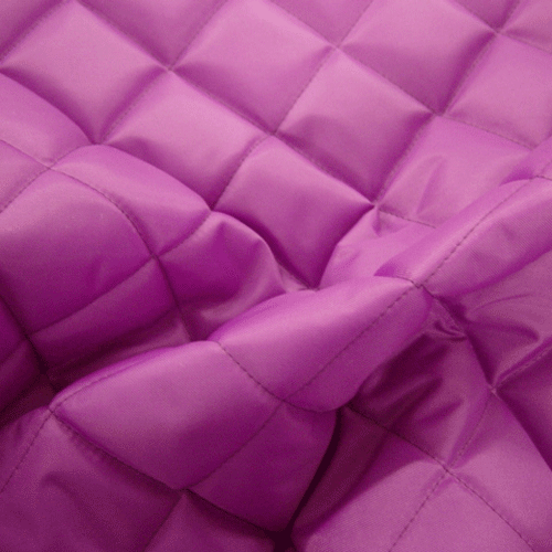 QUILTED FABRIC Waterproof UK Manufactured Outdoor Jacket Upholstery Dress CERISE - Picture 1 of 1