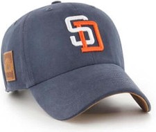 Authentic '47 Brand MLB San Diego Padres Adjustable MVP/CleanUp/Snapback Hat Cap