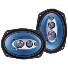 Pair New Pyle PL6984BL 6''x 9'' 400 Watt Four-Way Speakers Car Audio