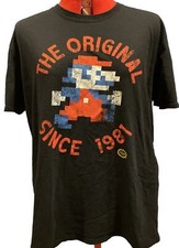 Nintendo Mario The Original Since 1981 Adult Size XL T-Shirt-Black