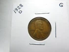1928 D  Lincoln Wheat Cent Circulated (G/VG) Good to Very Good