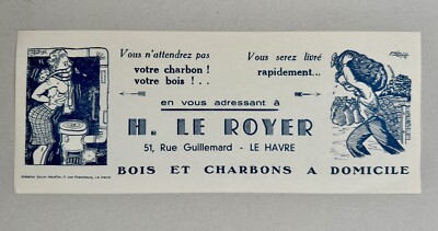 Kohle Lunchbox H. Le Royer / Le Havre - Illustration Daniel Heudier 1945