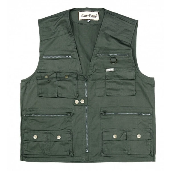 Gilet Lavoro Multitasche Estivo uomo Smanicato pesca caccia tasche Payper Pocket