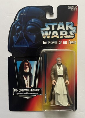 Kenner Star Wars Obi-Wan Kenobi 1995 POTF2 Long Saber Short Picture .00 Vtg MOC 