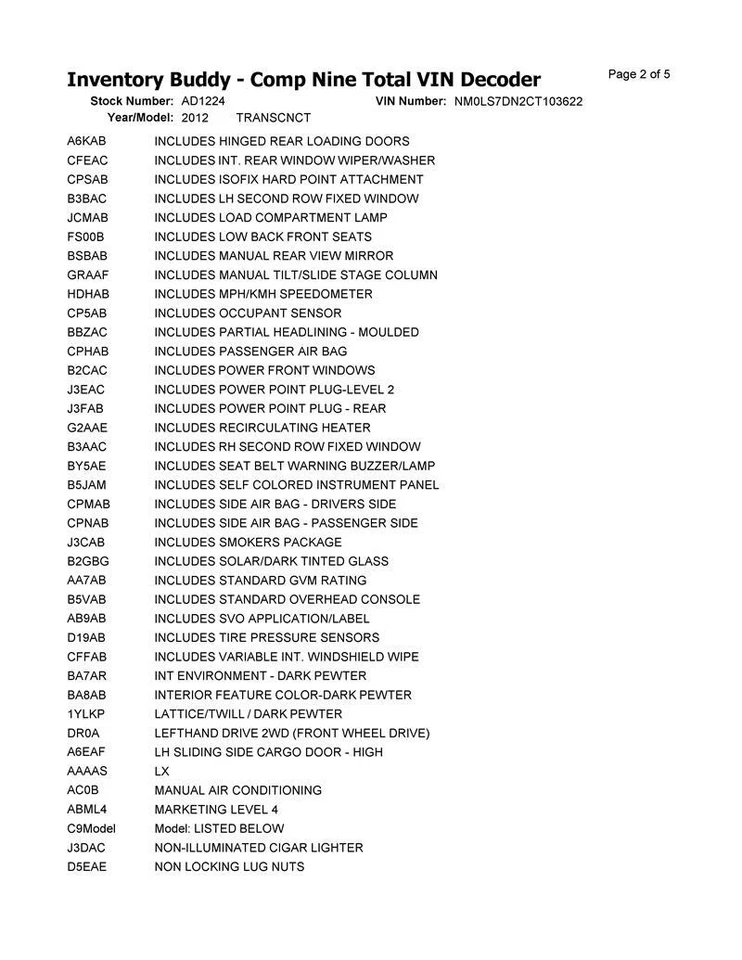 Panel de moldura interior de puerta delantera derecha usado se adapta a: Ford Transit 2012 grado Connect Foto 2 de 4