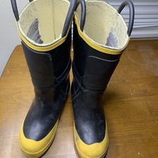 LaCrosse Rubber Rain Boots Mens Size 7 Black Shoes Made In USA
