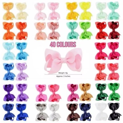 LILIUM KIDS Colourful Hair Bow Knots 3" with clip