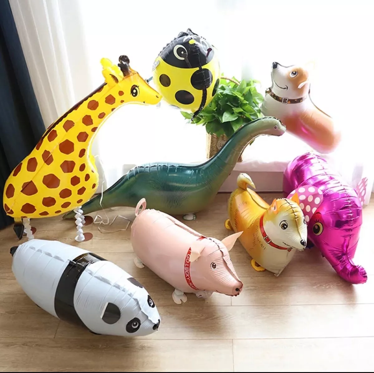 10 Walking Animal Balloons Inflatable Birthday Party Supplies Ask