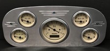1935 1936 Ford Truck 5 Gauge Dash Panel Insert Polished Programmable Tan