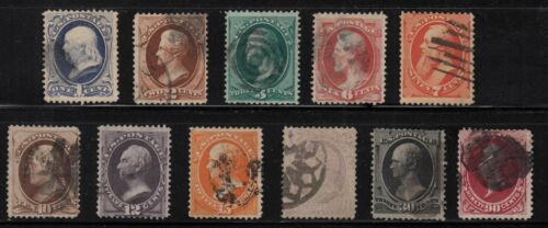 1870 National Bank Note Sc 145 thru 155 sound used full set of 11 CV $1,424 (WM - 第 1/2 張圖片