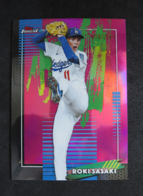 2026 Finest Baseball Pink Refractor Common /250 Roki Sasaki