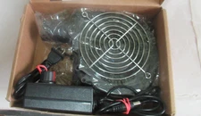 WATHAI 120mm X 32mm Dual Ball Blower Fan 110VAC Variable Speed CONTROL 3-12V FAN