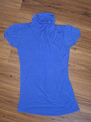Bluse,Shirt,leuchtend blau,sexy,eng,elastisch,Details,Gr.S