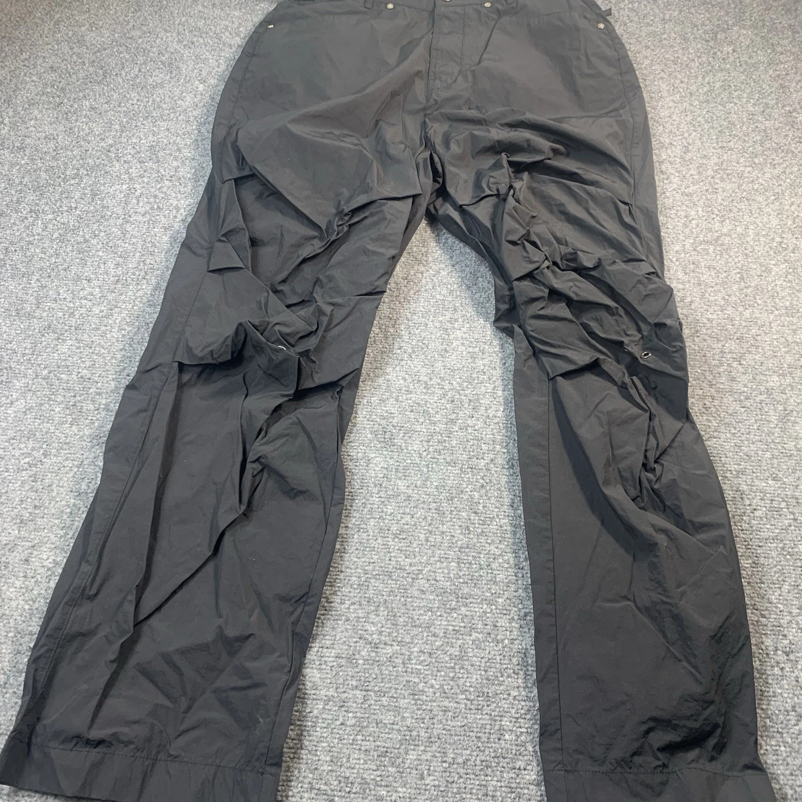 Lockheed Pants Snow Ski Mens 32x29 Black Straight Leg Elastic Waist