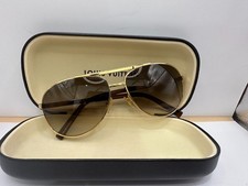 Louis Vuitton Attitude Pilot Sunglasses Brown Damier Gold Authentic 042148