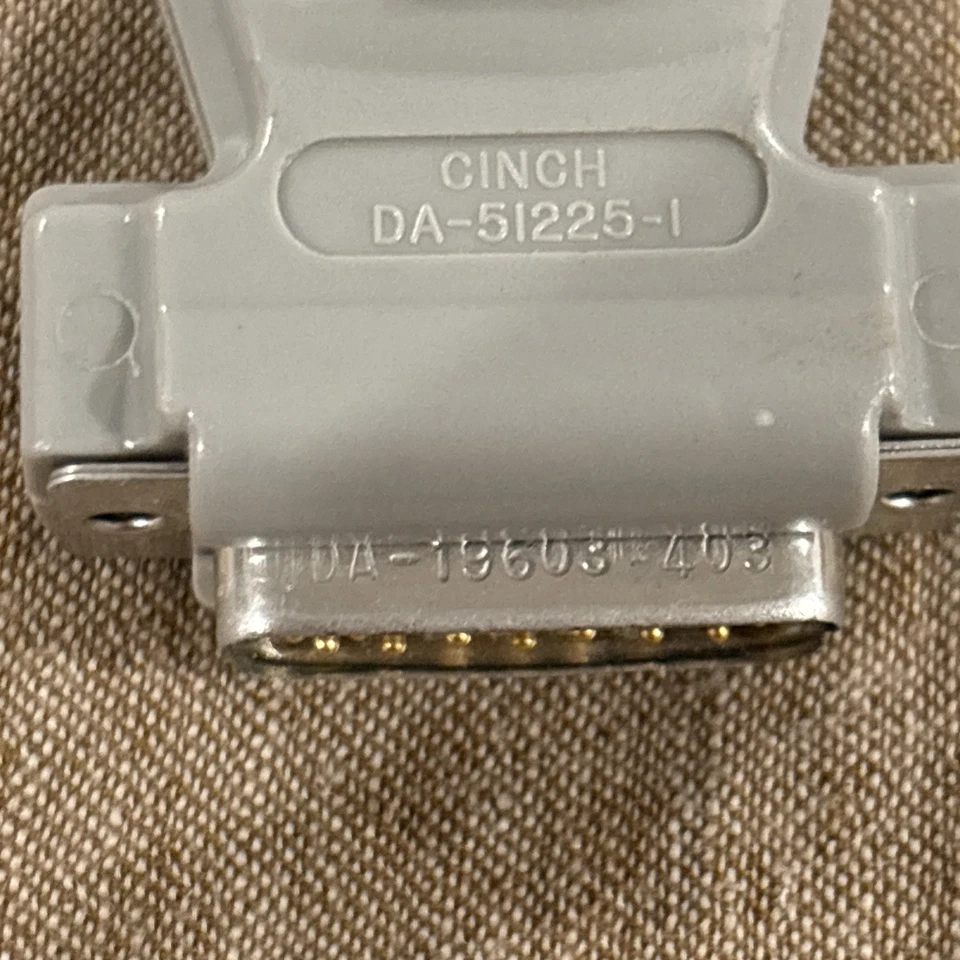 Cinch DA-51225-1 Connector with DA19603-403 CINCH D-SUB TRW 15 Pin Male Adaptor - Image 2 of 4