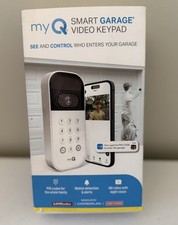 myQ Smart Garage Video Keypad Camera LiftMaster Chamberlain New - Open Box