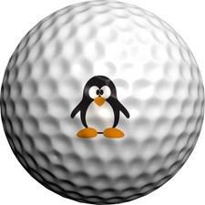 Golfdotz - USGA Rule Conforming Golf Ball Markers, Chill Penguin