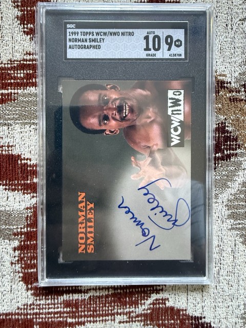 1998 1999 Topps WCW NWO Norman Smiley Authentic Signature Auto SGC 9 Auto 10