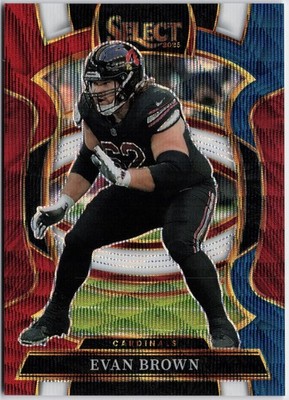 2025 Panini Select #24 Evan Brown Tri-Color Prizm #/399