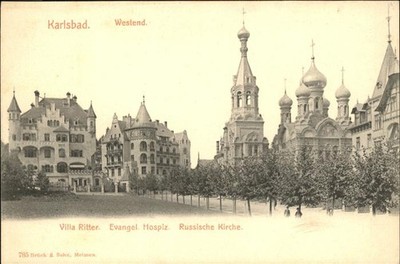 Karlsbad Eger Westend Villa Ritter Evangelisches Hosp