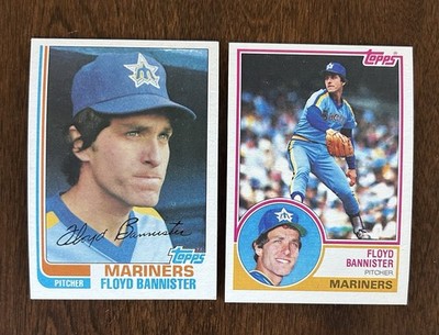 FLOYD BANNISTER (2-Card LOT) 1982 Topps #468, 1983 Topps #545 