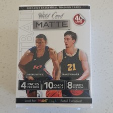 Wild Card 2022-2023 Matte Basketball Trading Cards Box 40 Cards Retail Exclusive
