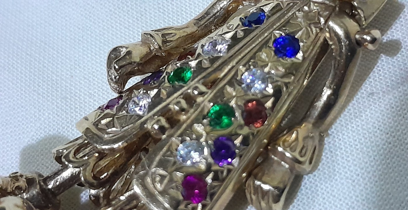 LARGE 9ct Yellow Solid Gold Articulated Movable C… - image 12