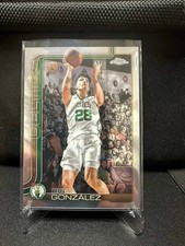 2025-26 Topps Chrome Basketball - Hugo Gonzalez RC - Rookie Boston Celtics #278