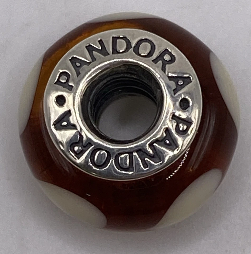 Auténtico Pandora S925 ALE SS Ámbar Amor Corazones Murano Cristal Dije 3g 790662 Foto 2 de 4