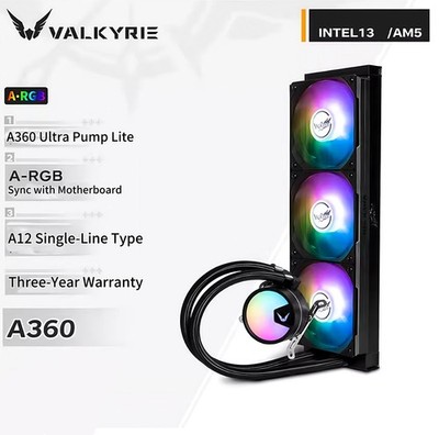 VALKYRIE Liquid Freezer A360 A-RGB PC Water Cooler Cooling CPU