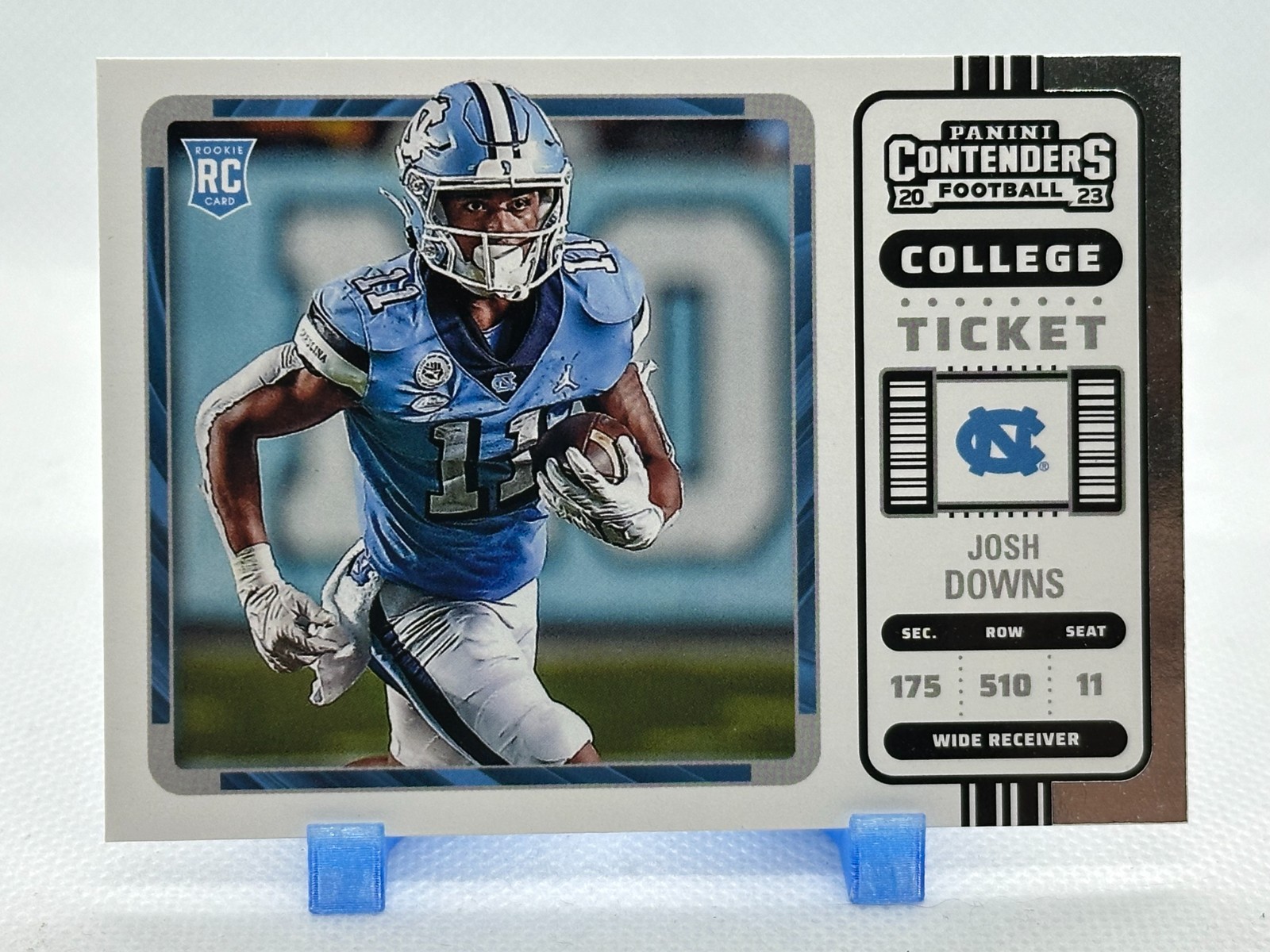 Josh Downs 2023 Panini Chronicles Contenders Draft Picks #16 (RC) UNC Tar Heels