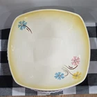 Hull Cinderella Bouquet- Serving  Bowl- Yellow Floral Pottery Glossy-Vintage